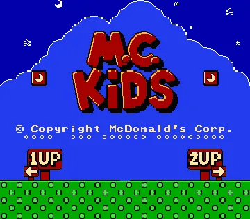 M.C. Kids (USA) (Beta) screen shot title